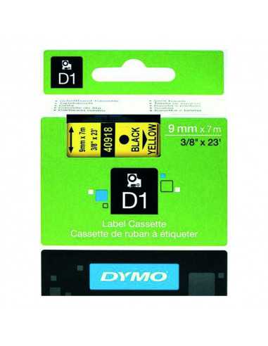Dymo Label Tape 9mm Black on Yellow