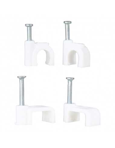 Cable Clips Round 4.0mm White