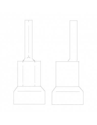 Terminal Twin Grip Pin Red 10.0mm Terminal Twin Grip Pin Red 10.0mm