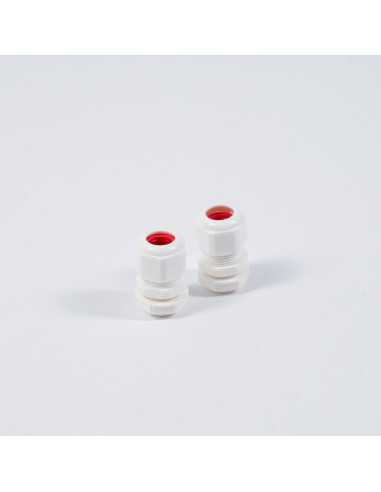 Cable Gland BS No 1 White Pkt of 2