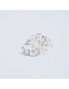 Cable Clips Round 7mm Black...