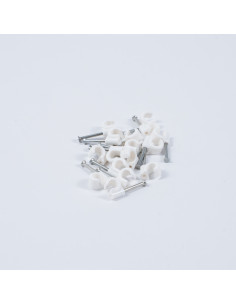 Cable Clips Round 7mm White...