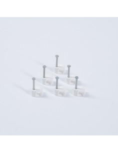 Cable Clips Round 7mm White... 2
