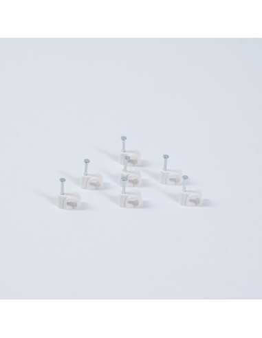 Cable Clips Round 8.0mm White Pkt of 20 Cable Clips Round 8.0mm White Pkt of 20